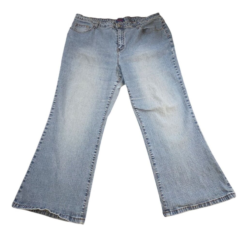Zana Di Women's High Rise Jeans Flare Leg Y2K Size 24S